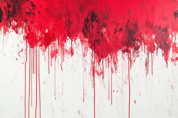 Abstract Red Paint Splatter Art for Creative Spaces