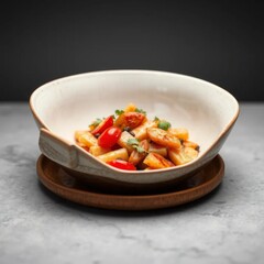 High-end food photography scene with precise white balance and soft