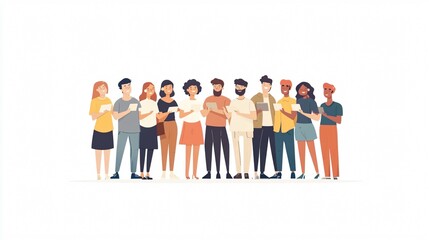 Virtual Meeting Concept with Diverse Group of People Having Video Conference