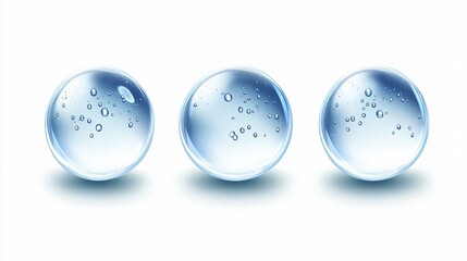 Transparent Water Drops Backgrounds with Condensation