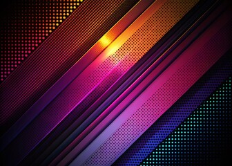 Naklejka premium Dynamic Abstract Black Background: Diagonal Lines, Halftone Gradient, 3D Cover Design for Sale Event