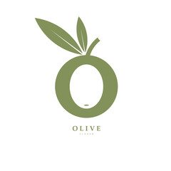 Vector logo of olive branch with leaves. Modern hand drawn vector olive oil icons. Branding concept for olive oil company, organic, eco-friendly oil products, wellness, beauty, culinary services