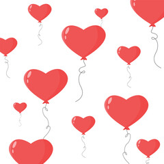 Balloons for Valentine's Day, party, romance, wedding. Romantic concept. Love, relationship.