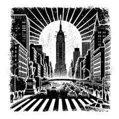 new york city black and white