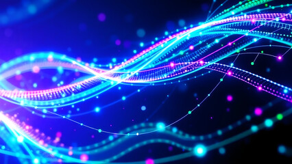 Obraz premium abstract background blue and purple lines 