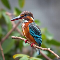 Obraz premium kingfisher depicted in close-up photograph