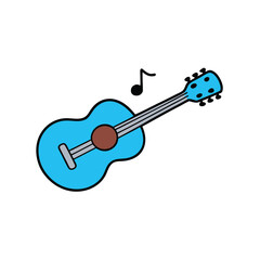 acoustic guitar vector illustration