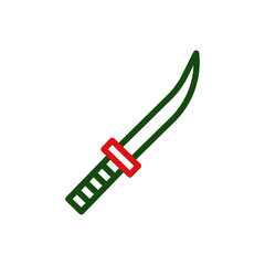 Simple Katana Sword Minimalist Art