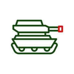 Modern Military Tank Graphic Icon