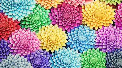 Gordijnen Elegant flower arrangement, a stunning display of vibrant blooms in a harmonious composition © Julia