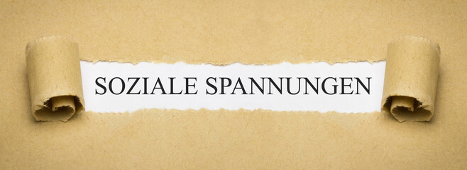 soziale Spannungen