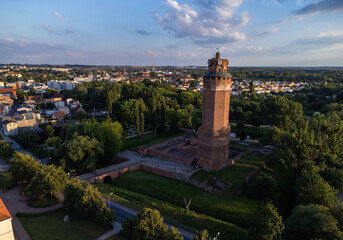 Brodnica - Panorama miasta, Stary Ratusz, Kościół Farny, Wieża Bociania, Ruiny Zamku Krzyżackiego