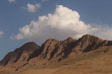 mountains and clouds