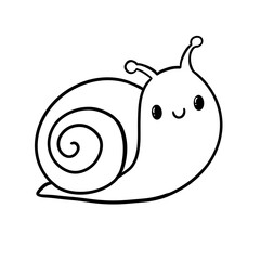 Fototapeta premium Cute Snail