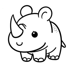 Cute rhinoceros