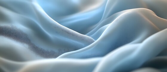 Obraz premium Soft, flowing light blue fabric texture.