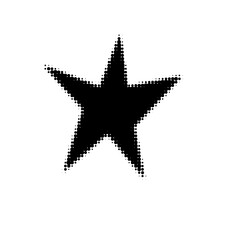 star halftone toner effect