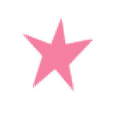 Obraz premium pink star halftone toner effect