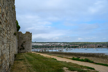originally built in the late 3rd century Portchester Castle Hampshire England is the most impressive and best preserved of the Saxon shore forts