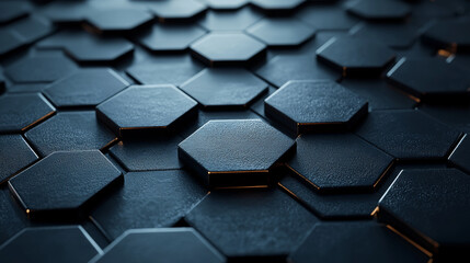 Fototapeta premium Engaging Abstract Business Background With Hexagonal Patterns