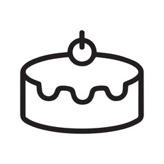 Best Celebration Cake , vector, line art, illustration 