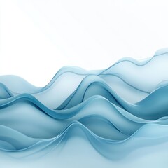 Obraz premium Gentle rippling waves with soft blue gradients creating a serene water texture