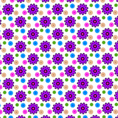 seamless pattern with flowers