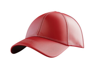Isolated Red Baseball Cap