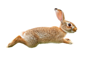 Isolated Brown Hare Running
