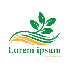 Natural green leaves design. Greetings and invitations, natural vector illustration
