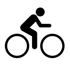 bicycle trail sign symbol isolated on white background. vector ilustration. 