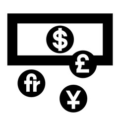 currency exchange sign symbol isolated on white background. vector ilustration. 