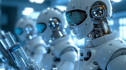 Fototapeta premium Advanced Robotics A Futuristic Vision of Automated Manufacturing