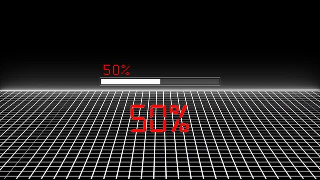 Loading bar and loading, loading icon animation .  Uploading files downloading, countdown and  percentage