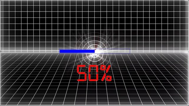 Loading bar and loading, loading icon animation .  Uploading files downloading, countdown and  percentage