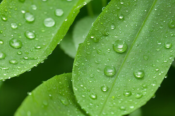 雨上がりの森林