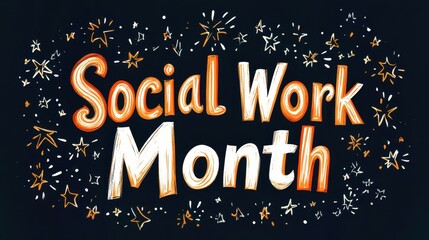 Colorful Design for Social Work Month Celebration