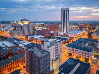 Springfield, Illinois, USA Downtown City Skyline