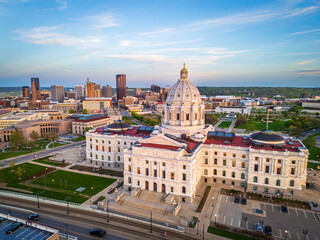 St. Paul, Minnesota, USA at Dusk