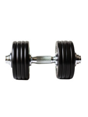 Fototapeta premium Isolated Black Dumbbell Weight