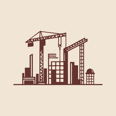 Obraz premium building logo design