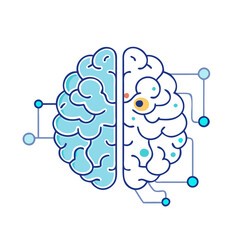 ai brain icon, ai brain vector illustration-simple illustration of ai brain, perfect for ai brain logos and icons