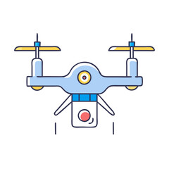 drone icon, drone vector illustration-simple illustration of drone, perfect for drone logos and icons