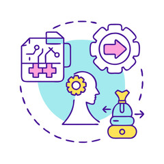 reinforcement learning icon, reinforcement learning vector illustration-simple illustration of reinforcement learning, perfect for reinforcement learning logos and icons