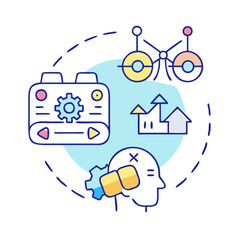 reinforcement learning icon, reinforcement learning vector illustration-simple illustration of reinforcement learning, perfect for reinforcement learning logos and icons