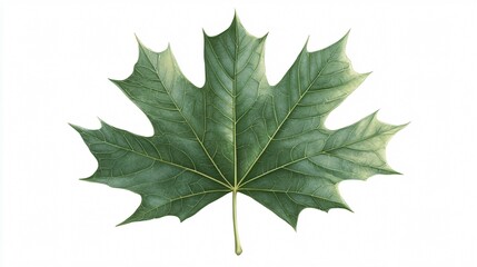 Elegant Isolated Leaf Design Vector Illustration with Wide Angle View