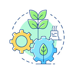 sustainable technology icon, sustainable technology vector illustration-simple illustration of sustainable technology, perfect for sustainable technology logos and icons