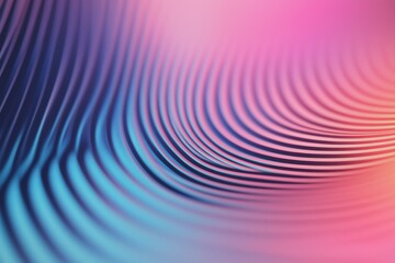 A colorful wave pattern with a pink and blue background. The image has a futuristic and abstract feel to it