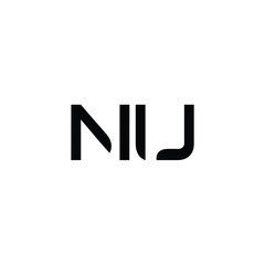 NU monogram logo design letter text name symbol monochrome logotype alphabet character simple logo