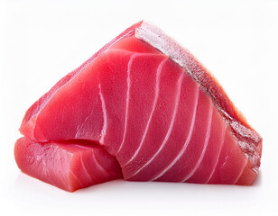 tuna sashimi isolated on white background raw tuna fish